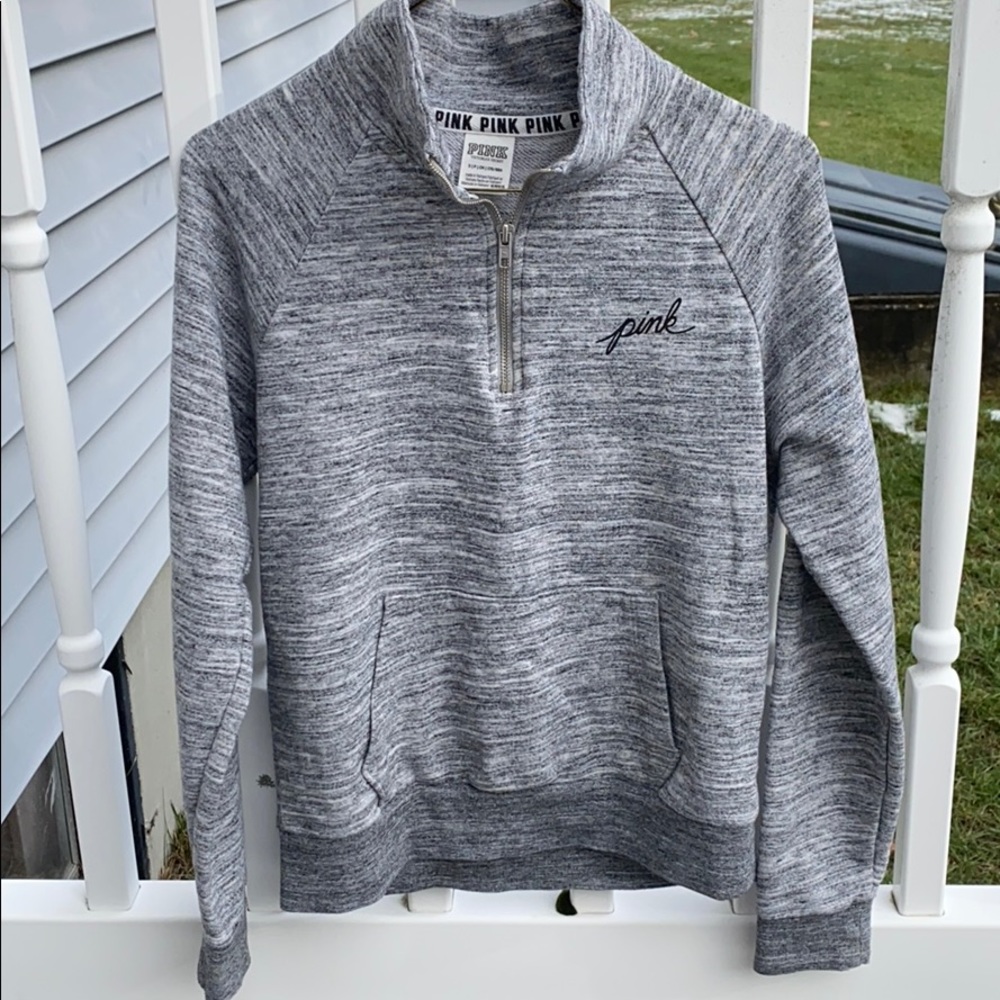 PINK quarter-zip shirt.  Female small.